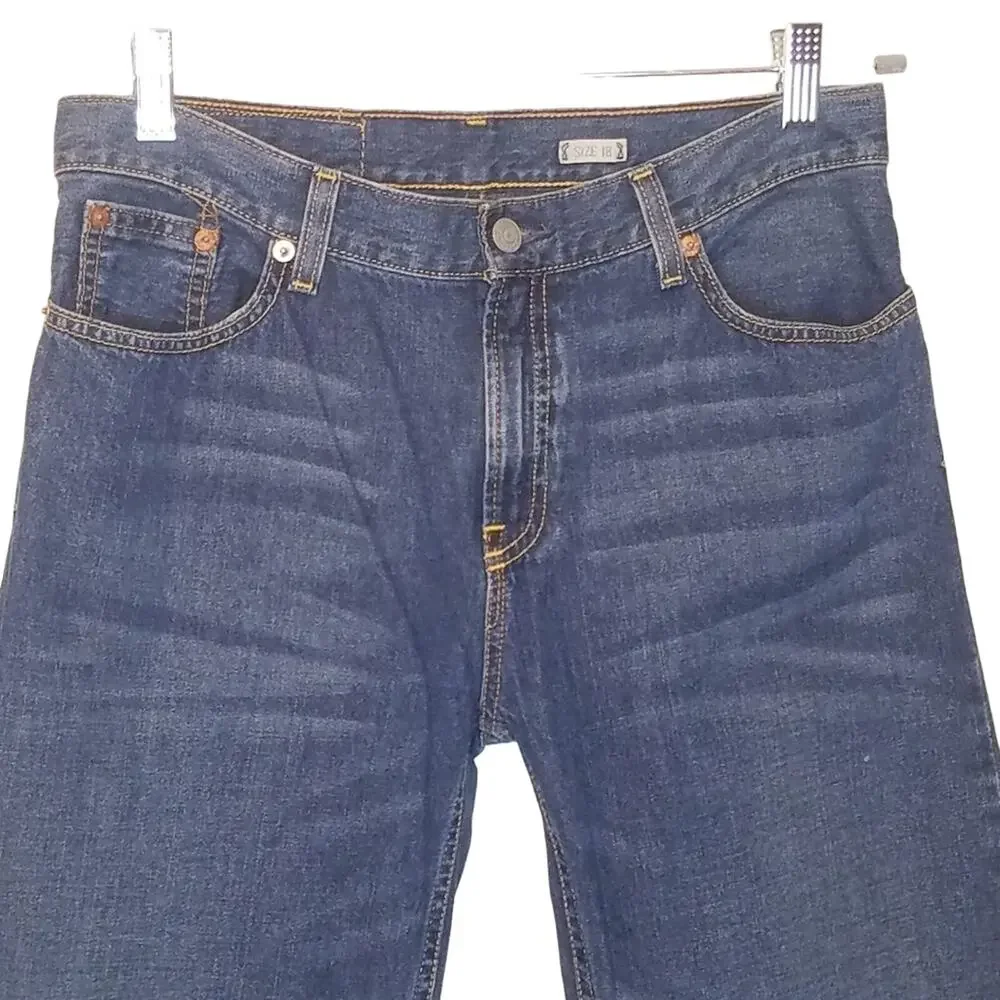 Polo by Ralph Lauren Vintage 100% Cotton Straight Leg Denim jean Sz 18Y-30 x 29